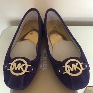 Michael Kors Suede flat in Iris (Purple)
